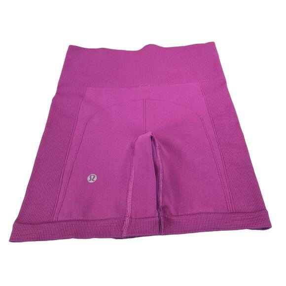 Lululemon Wunder Train High Rise Shorts Size 4 Plum - Picture 1 of 5